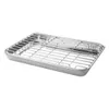 Plat à four + grille 23,5 x 17,5 cm - Visuel 0