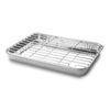 Plat de cuisson rectangulaire inox 40x30 - Visuel 0