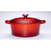 Cocotte ronde D26 cm Cerise - Visuel 1