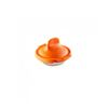 Pocheuse à œuf inox et silicone orange - Visuel 3