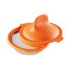 Lot de 2 pocheuses à œuf inox et silicone orange - Visuel 2