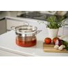 Casserole en verre 20 cm 2,5 L avec couvercle - Visuel 1