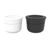 Duo de récipient à sauce blanc/noir - Visuel 1
