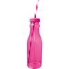 Bouteille SODA avec paille rose - Visuel 1