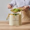 Seau à compost ovale beige 7 L - Visuel 1