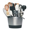 POT À USTENSILES INOX BROSSÉ ovale - Visuel 4