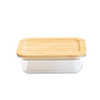 Boite rectangle en verre + couverts bambou 1,5 L - Visuel 0