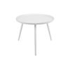 Table d'appoint Elle basse, métal blanc