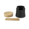 Moulin à poivre Bali fonte noir et sa coupelle à sel en coffret cadeau - Visuel 1