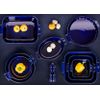 Plat à four rectangulaire bleu 40 cm - Visuel 1