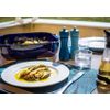 Plat à four carré bleu 28 cm - Visuel 1