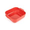 Plat à four carré rouge 21 cm - Visuel 0