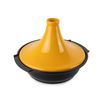 Tajine base en Aluminium recyclé et couvercle en céramique Jaune Safran 30 cm - Visuel 1