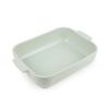 Plat rectangulaire Appolia vert sauge 40 cm - Visuel 0