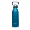 Bouteille isotherme titan inox bleu carbone 1.5 L - Visuel 1