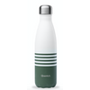 Bouteille isotherme marinière kaki 500 ml - Visuel 0