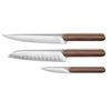 Coffret 3 couteaux Louis manche en noyer - Visuel 0