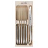 Coffret 6 couteaux à steak lame lisse Laguiole inox - Visuel 0