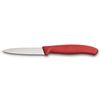 Couteau d'office lame dentelée 8 cm rouge - Visuel 1