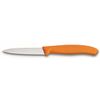 Couteau d'office lame dentelée 8 cm orange - Visuel 0