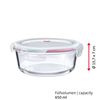 Boîte de conservation hermétique en verre ronde 650 ml - Visuel 5