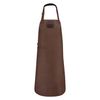 TABLIER en CUIR MARRON - Visuel 1