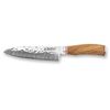 Couteau japonais samura santoku lame damassée 17cm - Visuel 0