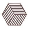 Dessous de plat hexagon Chocolat - Visuel 0