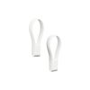 Set de 2 porte-torchons aimantés en silicone boucle Loop blanc - Visuel 0