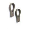 Set de 2 porte-torchons aimantés en silicone boucle Loop taupe - Visuel 0