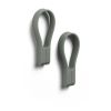 Set de 2 porte-torchons aimantés en silicone boucle Loop vert - Visuel 0