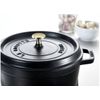 Cocotte en fonte ronde 26 cm noir mat - Visuel 1