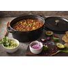 Cocotte en fonte ovale 33 cm noir mat - Visuel 2