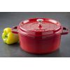 Cocotte en fonte ronde 24 cm cerise - Visuel 0