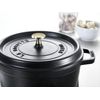 Cocotte en fonte ronde 30 cm noire - Visuel 1