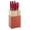Bloc couteaux 8 pièces Rouge - Visuel 0