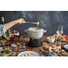 Service à fondue en fonte, Truffe Blanche 20 cm - Visuel 2