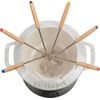 Service à fondue en fonte, Truffe Blanche 20 cm - Visuel 6