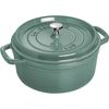 Cocotte en fonte ronde 20 cm Eucalyptus - Visuel 0