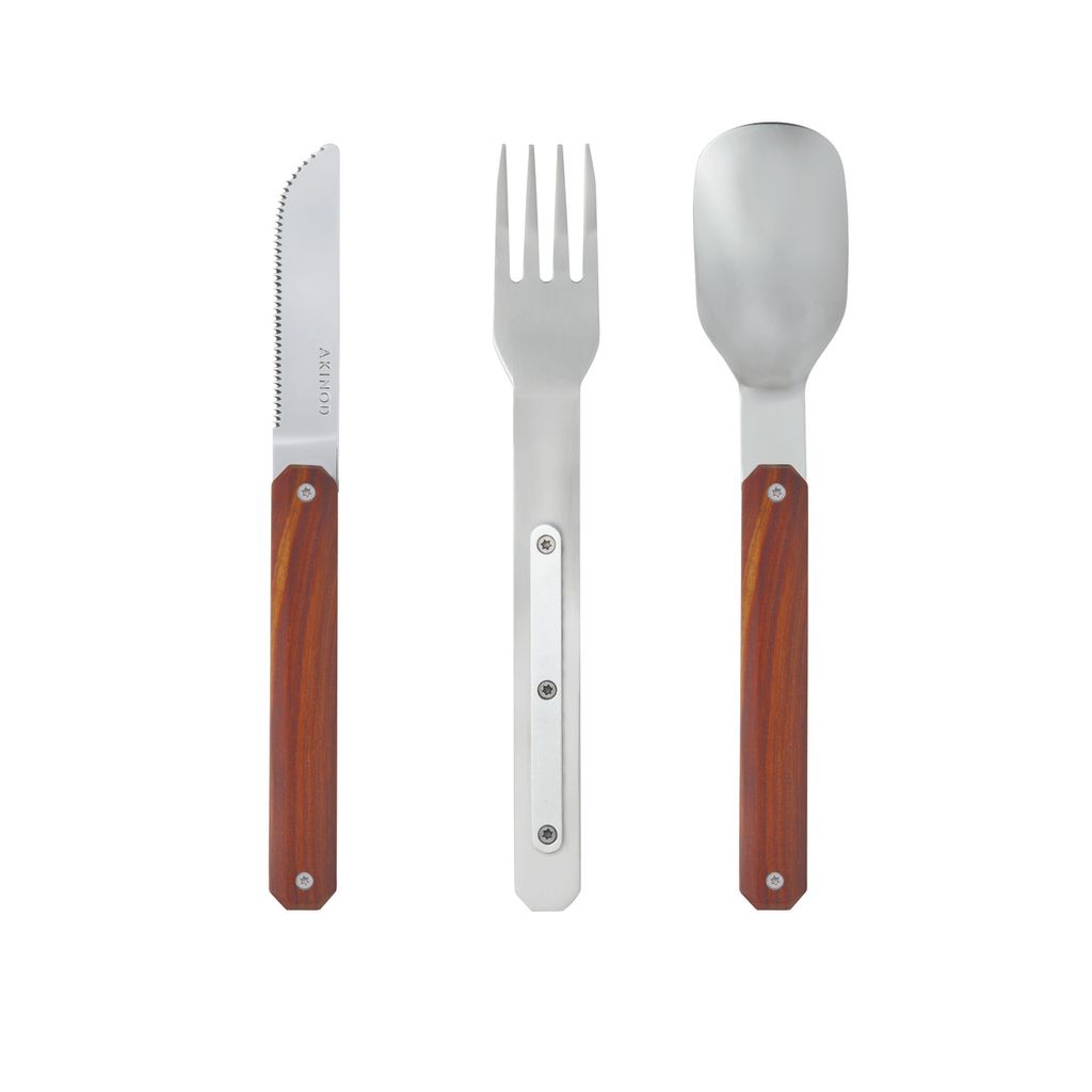 Couverts droits aimantés 12H34 Bois Corail - Visuel 2