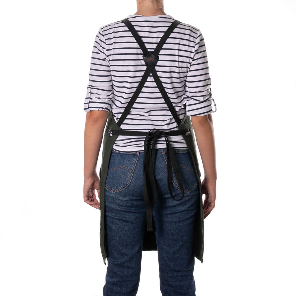 Tablier recyclé n°438 kaki - Visuel 2