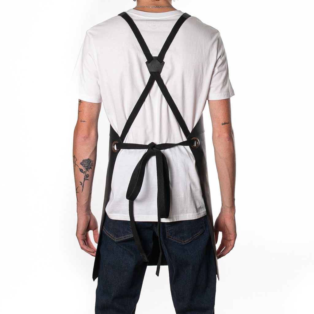 Tablier 100% cuir n°438 noir - Visuel 2