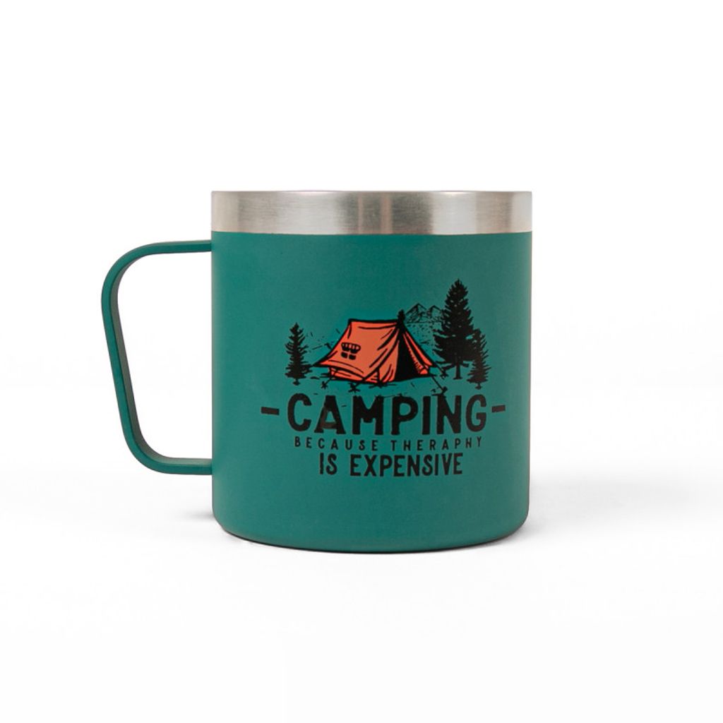 Mug inox BEAVER bleu canard 350 ml - Visuel 0