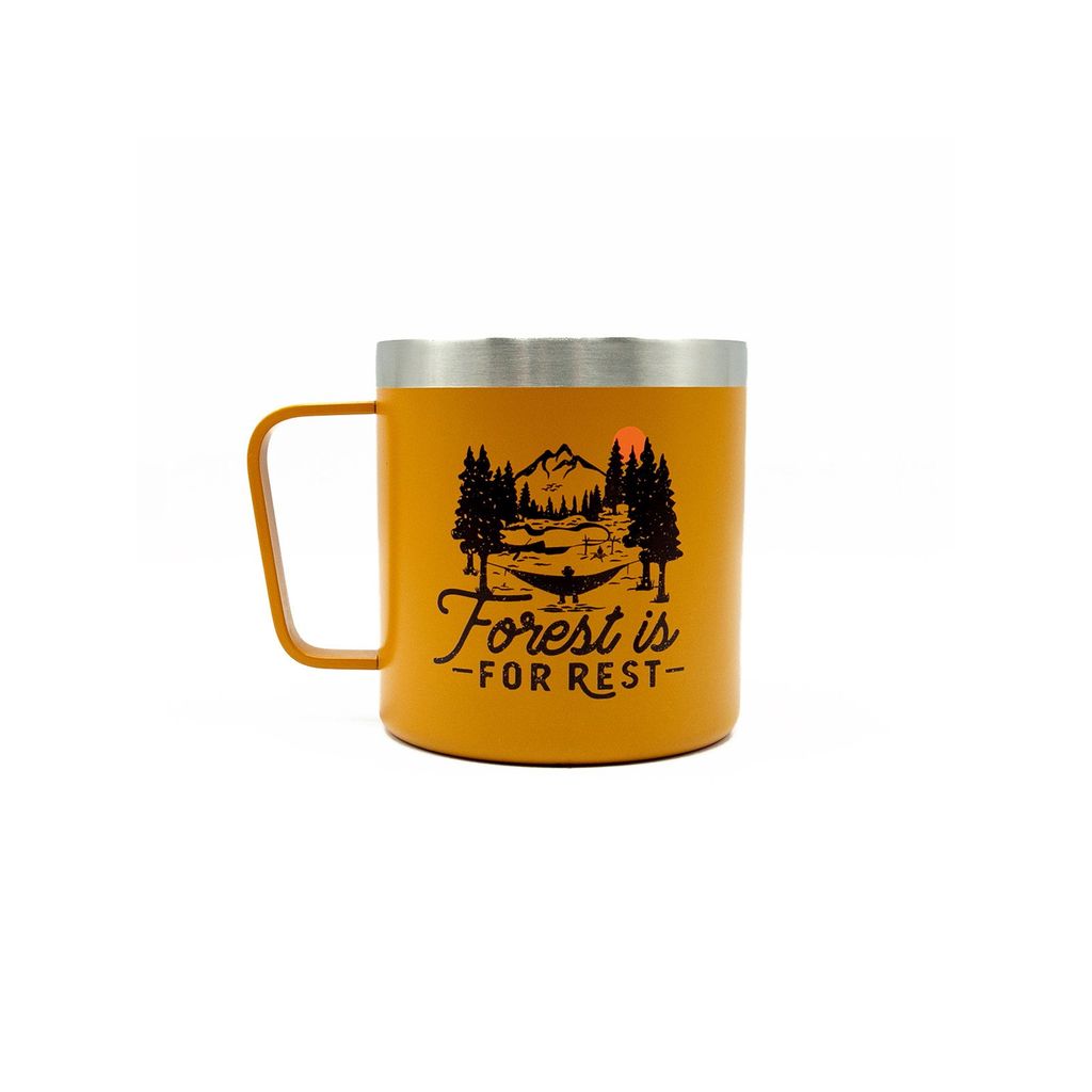 Mug inox BEAVER moutarde 350 ml - Visuel 0