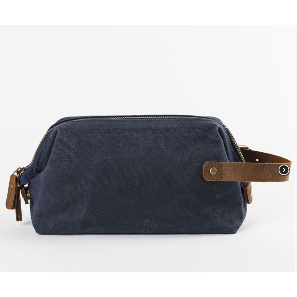 Grande trousse de toilette bleu marine - Visuel 0