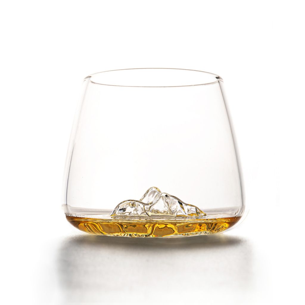 Set de 2 verres à whisky TOPOGRAPHIC Mont Blanc et Everest - Visuel 1