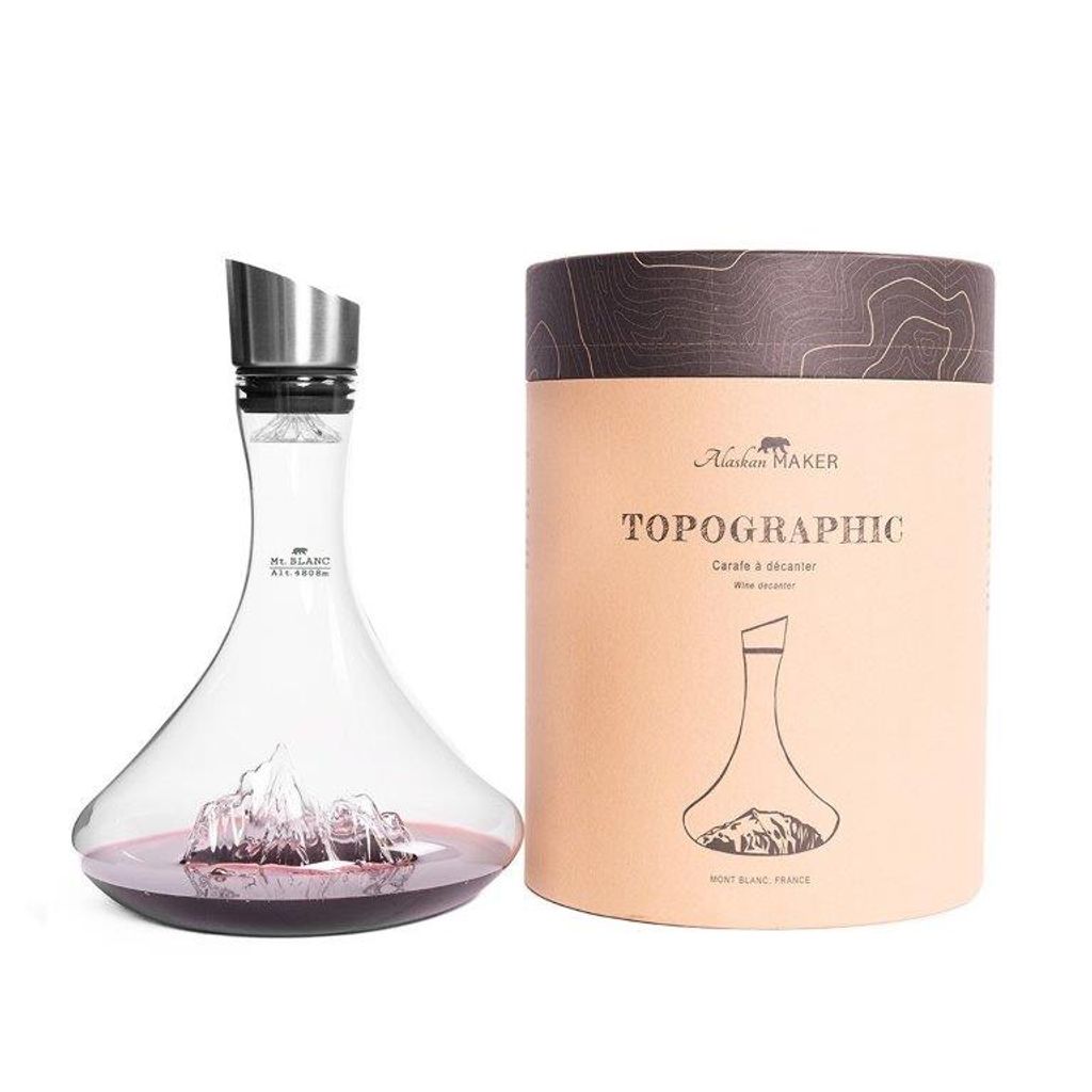 Carafe à décanter TOPOGRAPHIC Mont-Blanc - Visuel 0