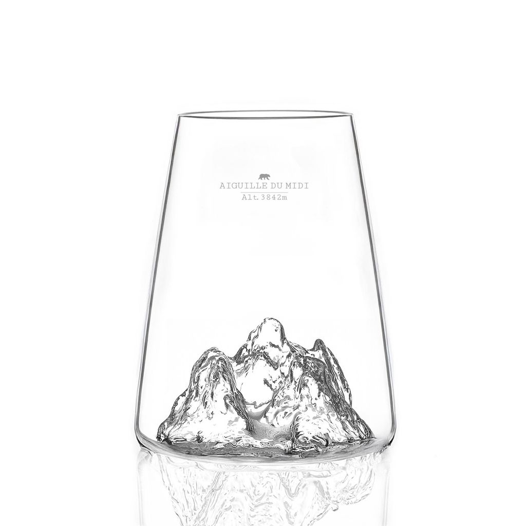 Verre design Aiguille du midi - Visuel 1