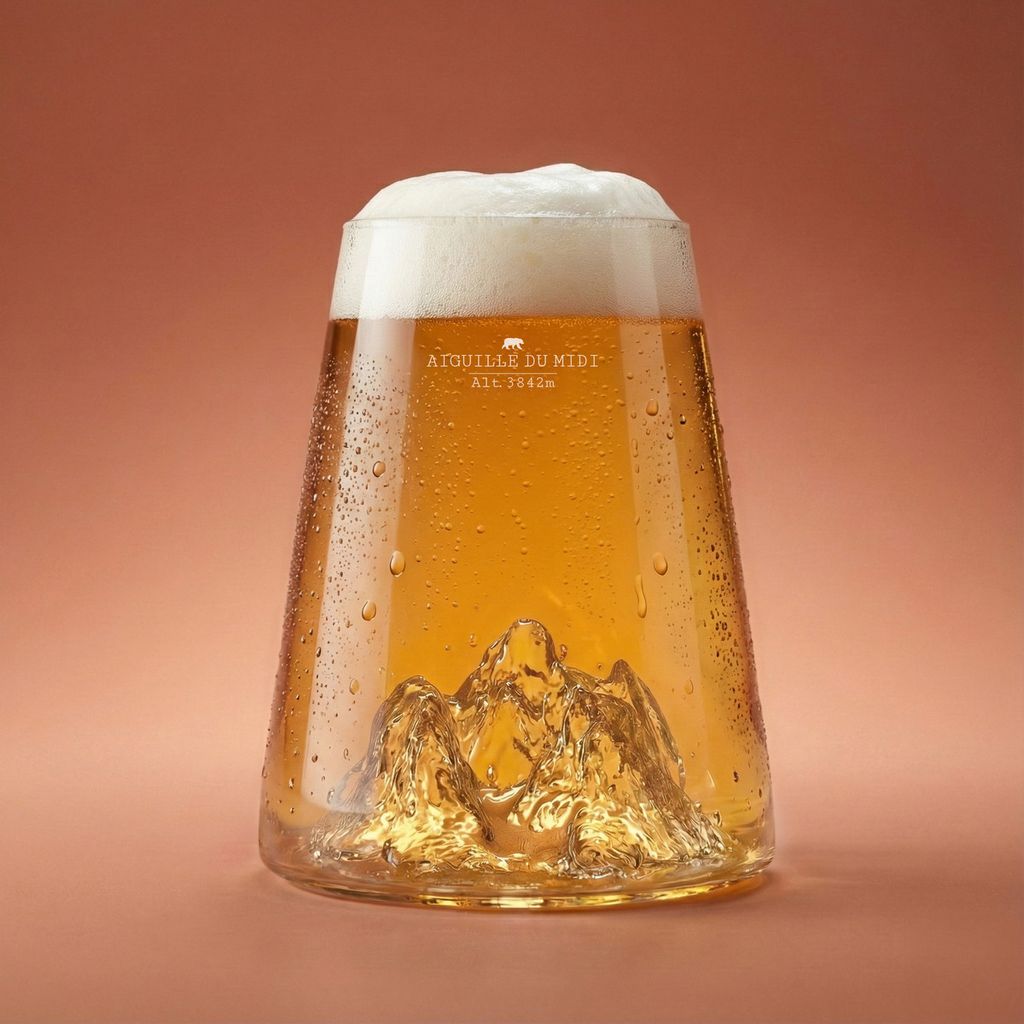 Verre design Aiguille du midi - Visuel 3