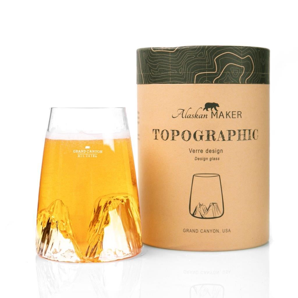 Verre design TOPOGRAPHIC Grand Canyon - Visuel 2